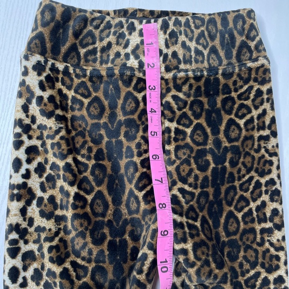 Jinlaba Fleece Leggings Girls 7 US 120 CM Animal Print Cheetah Cozy Leggings - Picture 6 of 11
